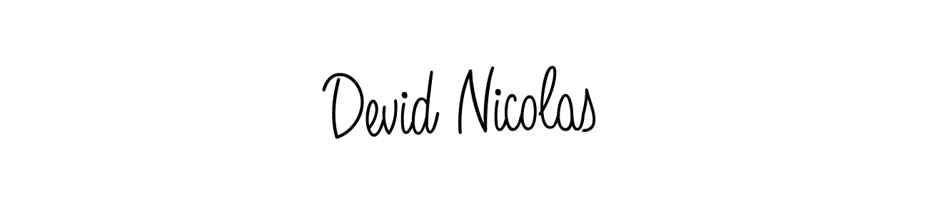 Make a beautiful signature design for name Devid Nicolas. Use this online signature maker to create a handwritten signature for free. Devid Nicolas signature style 5 images and pictures png