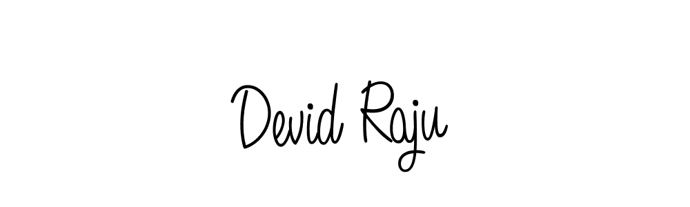 Create a beautiful signature design for name Devid Raju. With this signature (Angelique-Rose-font-FFP) fonts, you can make a handwritten signature for free. Devid Raju signature style 5 images and pictures png