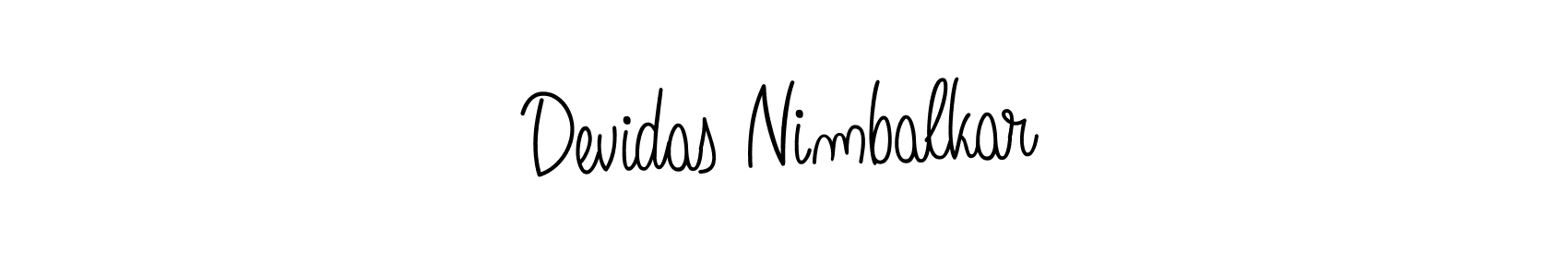 You can use this online signature creator to create a handwritten signature for the name Devidas Nimbalkar. This is the best online autograph maker. Devidas Nimbalkar signature style 5 images and pictures png