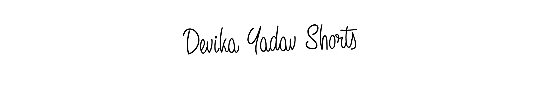 Design your own signature with our free online signature maker. With this signature software, you can create a handwritten (Angelique-Rose-font-FFP) signature for name Devika Yadav Shorts. Devika Yadav Shorts signature style 5 images and pictures png