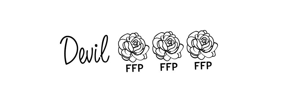 Design your own signature with our free online signature maker. With this signature software, you can create a handwritten (Angelique-Rose-font-FFP) signature for name Devil 999. Devil 999 signature style 5 images and pictures png