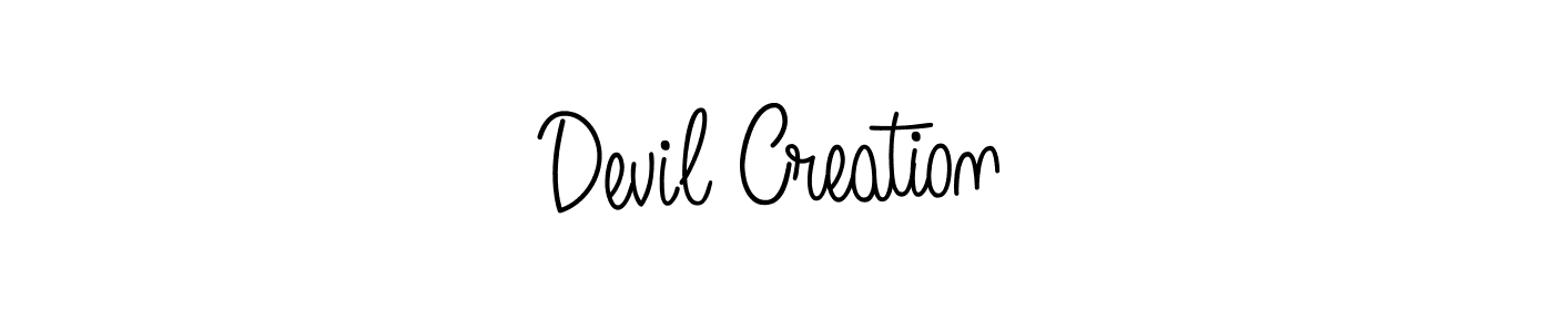 Devil Creation stylish signature style. Best Handwritten Sign (Angelique-Rose-font-FFP) for my name. Handwritten Signature Collection Ideas for my name Devil Creation. Devil Creation signature style 5 images and pictures png