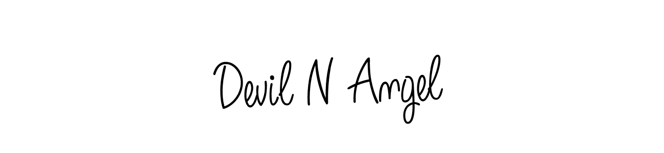 How to Draw Devil N Angel signature style? Angelique-Rose-font-FFP is a latest design signature styles for name Devil N Angel. Devil N Angel signature style 5 images and pictures png