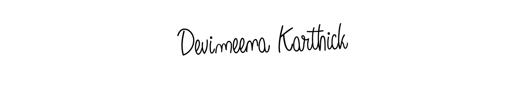 You can use this online signature creator to create a handwritten signature for the name Devimeena Karthick. This is the best online autograph maker. Devimeena Karthick signature style 5 images and pictures png