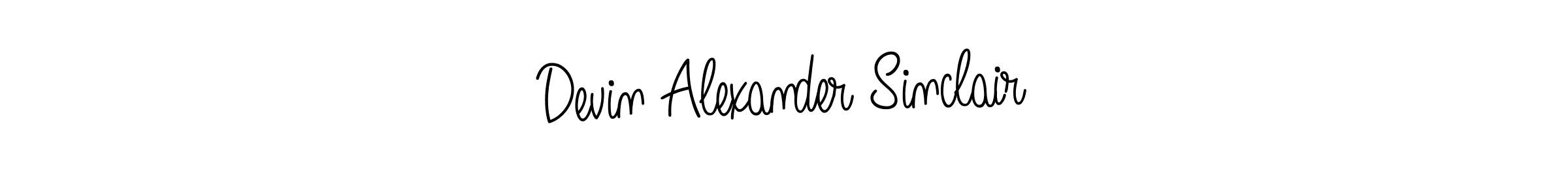 Make a beautiful signature design for name Devin Alexander Sinclair. Use this online signature maker to create a handwritten signature for free. Devin Alexander Sinclair signature style 5 images and pictures png