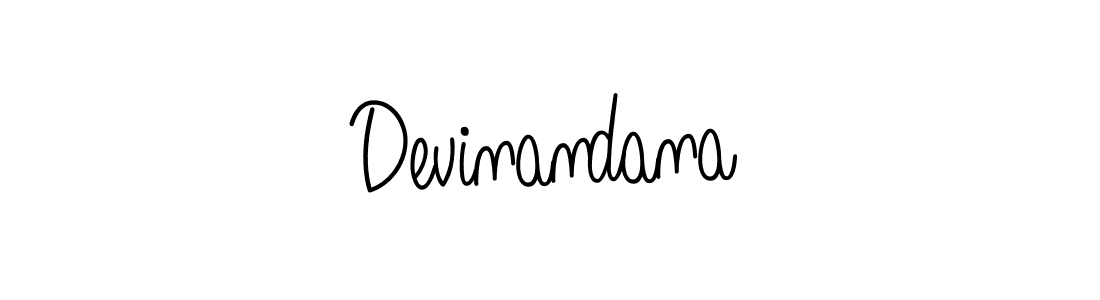 Create a beautiful signature design for name Devinandana. With this signature (Angelique-Rose-font-FFP) fonts, you can make a handwritten signature for free. Devinandana signature style 5 images and pictures png