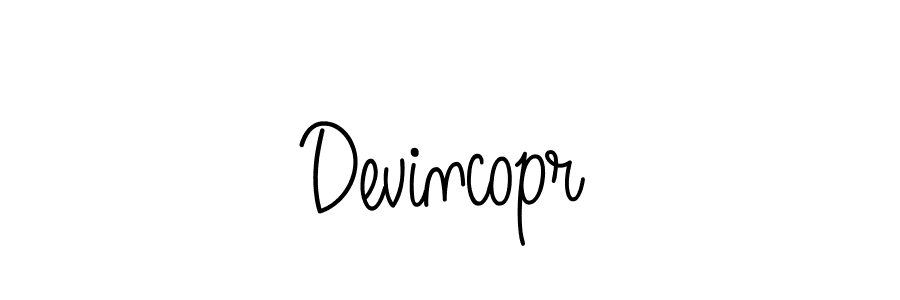 Also we have Devincopr name is the best signature style. Create professional handwritten signature collection using Angelique-Rose-font-FFP autograph style. Devincopr signature style 5 images and pictures png