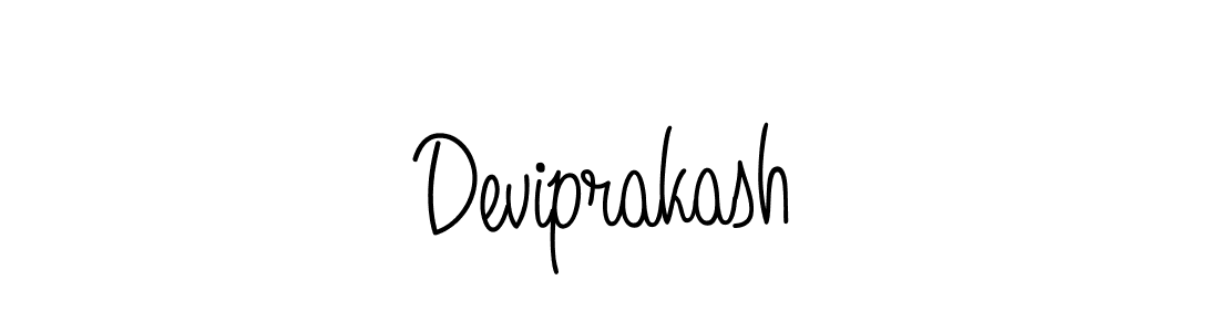 Use a signature maker to create a handwritten signature online. With this signature software, you can design (Angelique-Rose-font-FFP) your own signature for name Deviprakash. Deviprakash signature style 5 images and pictures png