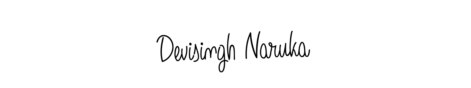 Use a signature maker to create a handwritten signature online. With this signature software, you can design (Angelique-Rose-font-FFP) your own signature for name Devisingh Naruka. Devisingh Naruka signature style 5 images and pictures png