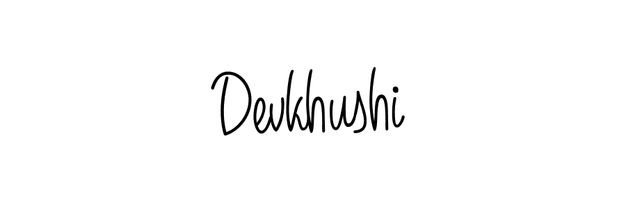 Make a beautiful signature design for name Devkhushi. Use this online signature maker to create a handwritten signature for free. Devkhushi signature style 5 images and pictures png