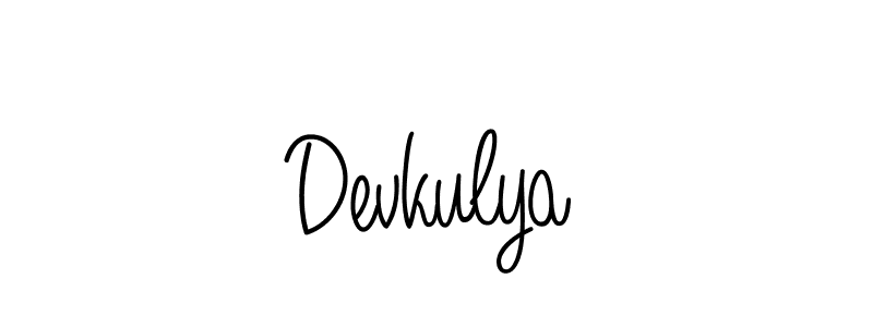 Similarly Angelique-Rose-font-FFP is the best handwritten signature design. Signature creator online .You can use it as an online autograph creator for name Devkulya. Devkulya signature style 5 images and pictures png