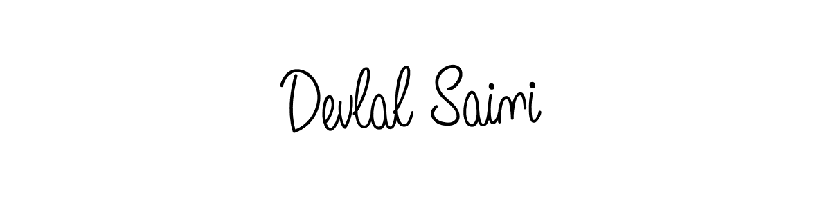 Design your own signature with our free online signature maker. With this signature software, you can create a handwritten (Angelique-Rose-font-FFP) signature for name Devlal Saini. Devlal Saini signature style 5 images and pictures png