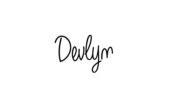 Design your own signature with our free online signature maker. With this signature software, you can create a handwritten (Angelique-Rose-font-FFP) signature for name Devlyn. Devlyn signature style 5 images and pictures png