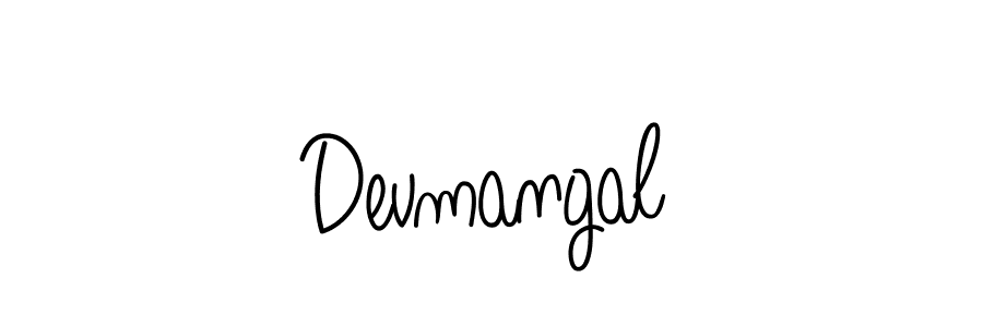 Use a signature maker to create a handwritten signature online. With this signature software, you can design (Angelique-Rose-font-FFP) your own signature for name Devmangal. Devmangal signature style 5 images and pictures png
