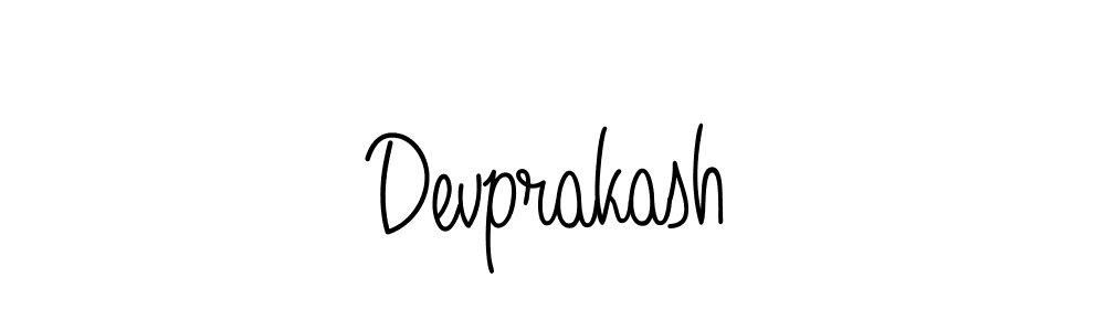 Use a signature maker to create a handwritten signature online. With this signature software, you can design (Angelique-Rose-font-FFP) your own signature for name Devprakash. Devprakash signature style 5 images and pictures png