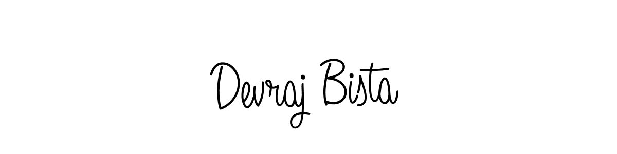 The best way (Angelique-Rose-font-FFP) to make a short signature is to pick only two or three words in your name. The name Devraj Bista include a total of six letters. For converting this name. Devraj Bista signature style 5 images and pictures png