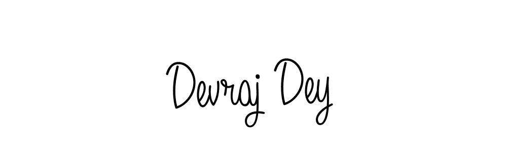 How to make Devraj Dey name signature. Use Angelique-Rose-font-FFP style for creating short signs online. This is the latest handwritten sign. Devraj Dey signature style 5 images and pictures png