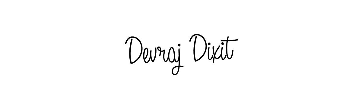 Make a beautiful signature design for name Devraj Dixit. With this signature (Angelique-Rose-font-FFP) style, you can create a handwritten signature for free. Devraj Dixit signature style 5 images and pictures png