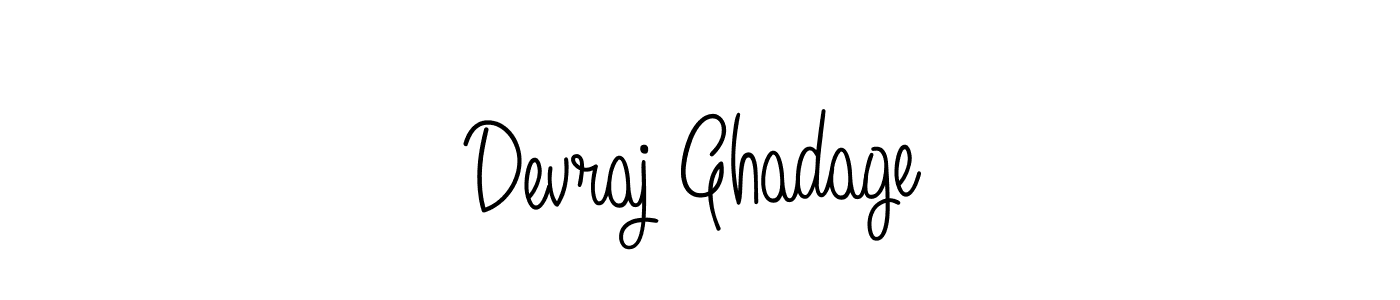 How to make Devraj Ghadage name signature. Use Angelique-Rose-font-FFP style for creating short signs online. This is the latest handwritten sign. Devraj Ghadage signature style 5 images and pictures png