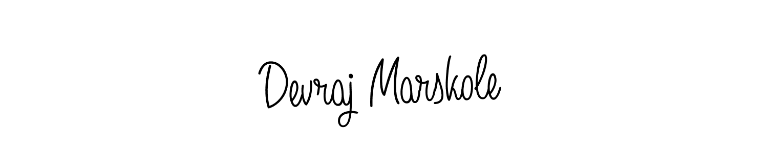 How to Draw Devraj Marskole signature style? Angelique-Rose-font-FFP is a latest design signature styles for name Devraj Marskole. Devraj Marskole signature style 5 images and pictures png