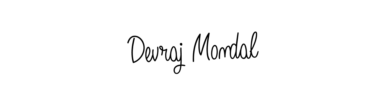 Create a beautiful signature design for name Devraj Mondal. With this signature (Angelique-Rose-font-FFP) fonts, you can make a handwritten signature for free. Devraj Mondal signature style 5 images and pictures png