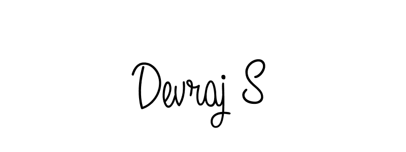 Make a beautiful signature design for name Devraj S. With this signature (Angelique-Rose-font-FFP) style, you can create a handwritten signature for free. Devraj S signature style 5 images and pictures png