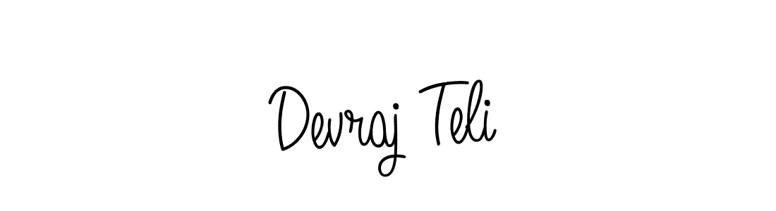 How to Draw Devraj Teli signature style? Angelique-Rose-font-FFP is a latest design signature styles for name Devraj Teli. Devraj Teli signature style 5 images and pictures png