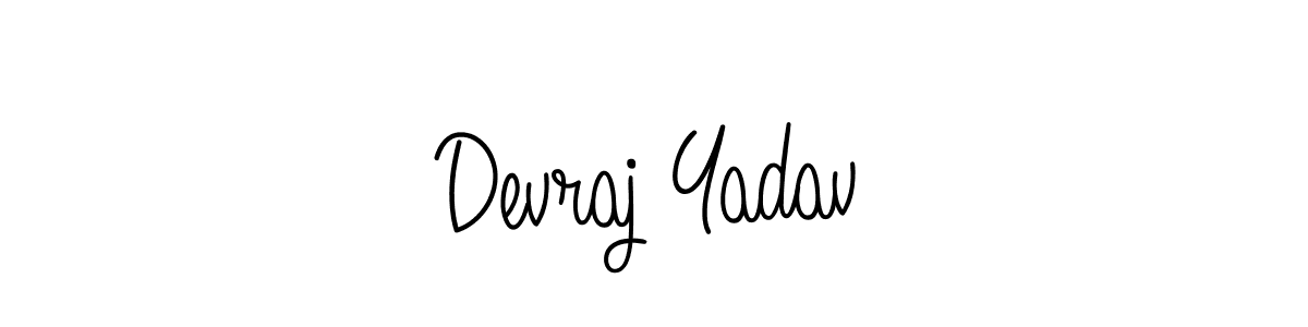 Devraj Yadav stylish signature style. Best Handwritten Sign (Angelique-Rose-font-FFP) for my name. Handwritten Signature Collection Ideas for my name Devraj Yadav. Devraj Yadav signature style 5 images and pictures png