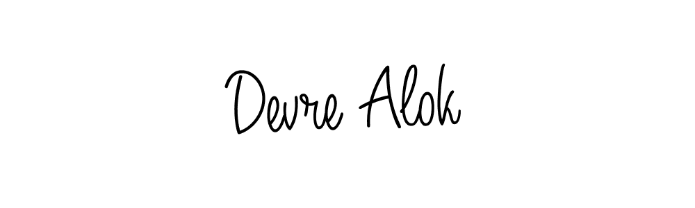 The best way (Angelique-Rose-font-FFP) to make a short signature is to pick only two or three words in your name. The name Devre Alok include a total of six letters. For converting this name. Devre Alok signature style 5 images and pictures png