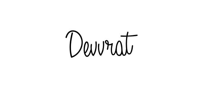 How to make Devvrat name signature. Use Angelique-Rose-font-FFP style for creating short signs online. This is the latest handwritten sign. Devvrat signature style 5 images and pictures png
