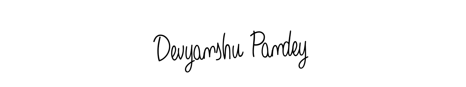 How to make Devyanshu Pandey signature? Angelique-Rose-font-FFP is a professional autograph style. Create handwritten signature for Devyanshu Pandey name. Devyanshu Pandey signature style 5 images and pictures png