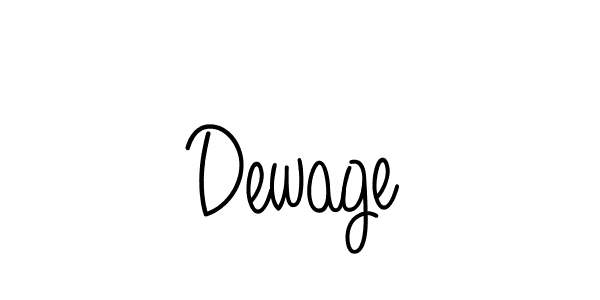 Design your own signature with our free online signature maker. With this signature software, you can create a handwritten (Angelique-Rose-font-FFP) signature for name Dewage. Dewage signature style 5 images and pictures png