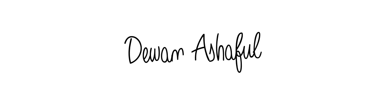 Make a short Dewan Ashaful signature style. Manage your documents anywhere anytime using Angelique-Rose-font-FFP. Create and add eSignatures, submit forms, share and send files easily. Dewan Ashaful signature style 5 images and pictures png