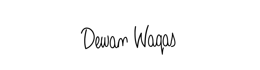 Dewan Waqas stylish signature style. Best Handwritten Sign (Angelique-Rose-font-FFP) for my name. Handwritten Signature Collection Ideas for my name Dewan Waqas. Dewan Waqas signature style 5 images and pictures png