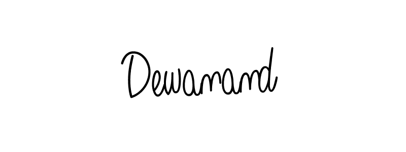 Make a beautiful signature design for name Dewanand. With this signature (Angelique-Rose-font-FFP) style, you can create a handwritten signature for free. Dewanand signature style 5 images and pictures png