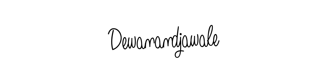 You should practise on your own different ways (Angelique-Rose-font-FFP) to write your name (Dewanandjawale) in signature. don't let someone else do it for you. Dewanandjawale signature style 5 images and pictures png