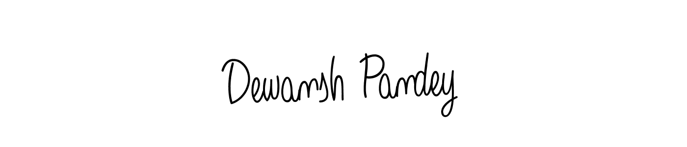 Dewansh Pandey stylish signature style. Best Handwritten Sign (Angelique-Rose-font-FFP) for my name. Handwritten Signature Collection Ideas for my name Dewansh Pandey. Dewansh Pandey signature style 5 images and pictures png