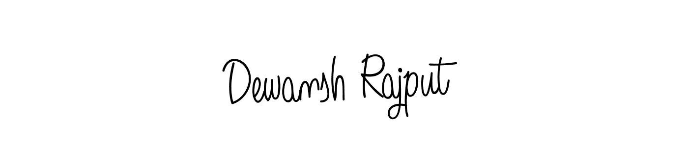 Create a beautiful signature design for name Dewansh Rajput. With this signature (Angelique-Rose-font-FFP) fonts, you can make a handwritten signature for free. Dewansh Rajput signature style 5 images and pictures png