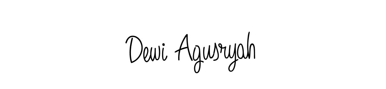 Make a beautiful signature design for name Dewi Agusryah. Use this online signature maker to create a handwritten signature for free. Dewi Agusryah signature style 5 images and pictures png