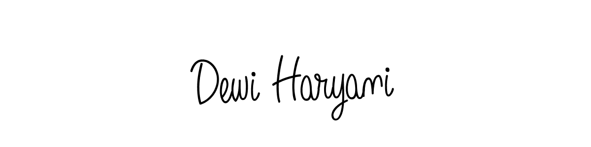 How to make Dewi Haryani signature? Angelique-Rose-font-FFP is a professional autograph style. Create handwritten signature for Dewi Haryani name. Dewi Haryani signature style 5 images and pictures png