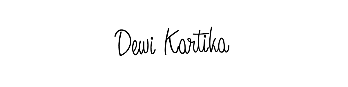 Use a signature maker to create a handwritten signature online. With this signature software, you can design (Angelique-Rose-font-FFP) your own signature for name Dewi Kartika. Dewi Kartika signature style 5 images and pictures png