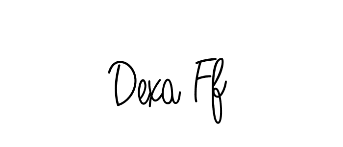 if you are searching for the best signature style for your name Dexa Ff. so please give up your signature search. here we have designed multiple signature styles  using Angelique-Rose-font-FFP. Dexa Ff signature style 5 images and pictures png