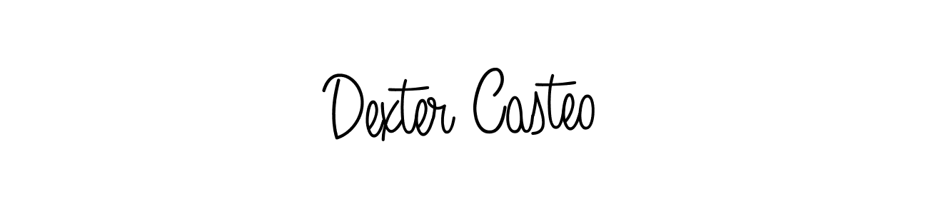 Use a signature maker to create a handwritten signature online. With this signature software, you can design (Angelique-Rose-font-FFP) your own signature for name Dexter Casteo. Dexter Casteo signature style 5 images and pictures png