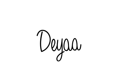 How to make Deyaa signature? Angelique-Rose-font-FFP is a professional autograph style. Create handwritten signature for Deyaa name. Deyaa signature style 5 images and pictures png