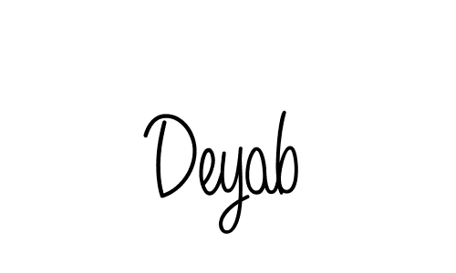 It looks lik you need a new signature style for name Deyab. Design unique handwritten (Angelique-Rose-font-FFP) signature with our free signature maker in just a few clicks. Deyab signature style 5 images and pictures png