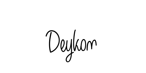 How to make Deykon signature? Angelique-Rose-font-FFP is a professional autograph style. Create handwritten signature for Deykon name. Deykon signature style 5 images and pictures png