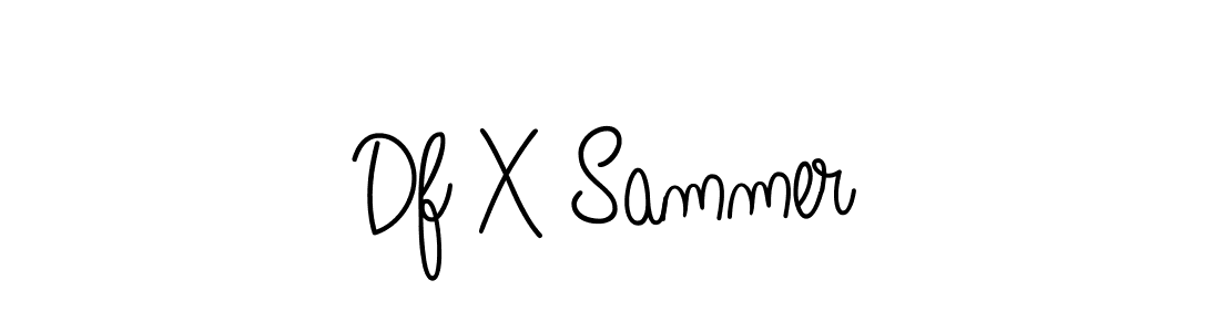 Also we have Df X Sammer name is the best signature style. Create professional handwritten signature collection using Angelique-Rose-font-FFP autograph style. Df X Sammer signature style 5 images and pictures png