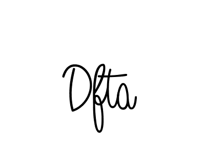 Also we have Dfta name is the best signature style. Create professional handwritten signature collection using Angelique-Rose-font-FFP autograph style. Dfta signature style 5 images and pictures png