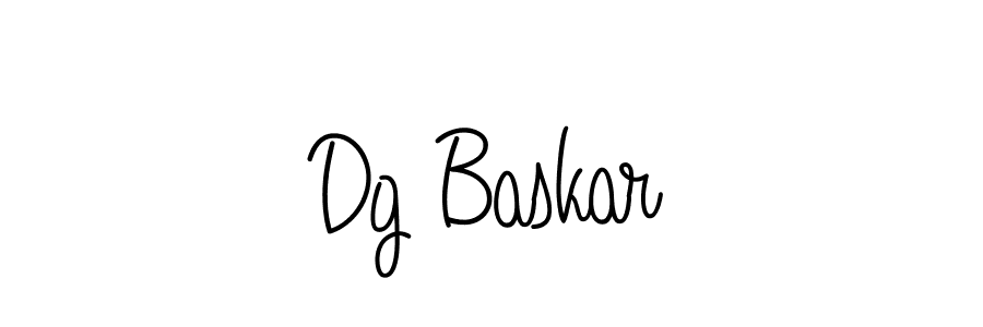 Dg Baskar stylish signature style. Best Handwritten Sign (Angelique-Rose-font-FFP) for my name. Handwritten Signature Collection Ideas for my name Dg Baskar. Dg Baskar signature style 5 images and pictures png