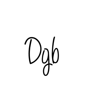 Make a beautiful signature design for name Dgb. With this signature (Angelique-Rose-font-FFP) style, you can create a handwritten signature for free. Dgb signature style 5 images and pictures png